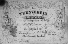 Mitgliedskarte von 1847